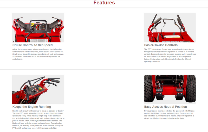Ferris FW25 18.5 gross hp** Kawasaki FS600V Electric Start w/ 36" Deck - CC Control (5901886)