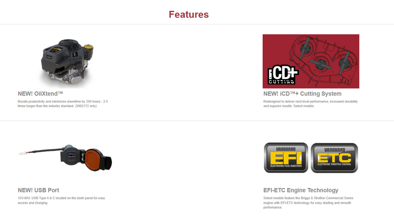 Ferris ISX™ 800 26 gross hp** Kawasaki FT730V EFI ETC w/ 60" Deck & Sus. Seat (5902074)