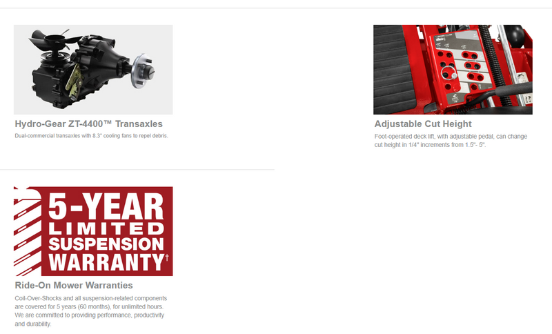 Ferris ISX™ 2200 28 gross hp* Vanguard 810cc EFI OGS w/ 60" Deck & Sus. Seat (5902078)